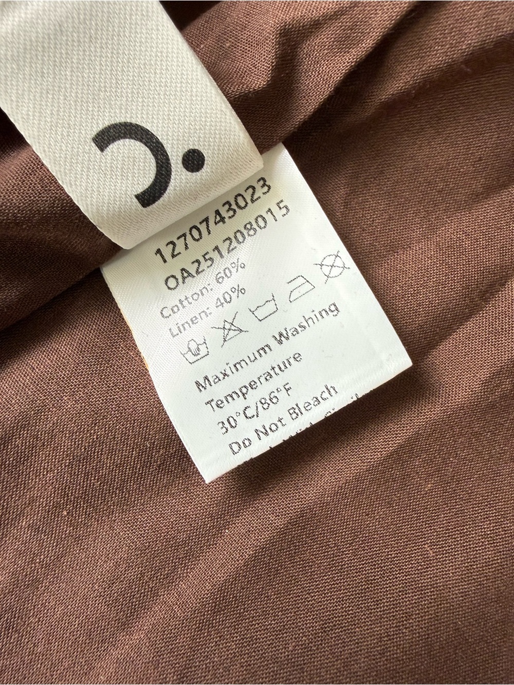 Commense Cotton Linen Sleeveless Ruched Mini Dress Brown NWT Small - Picture 9 of 10